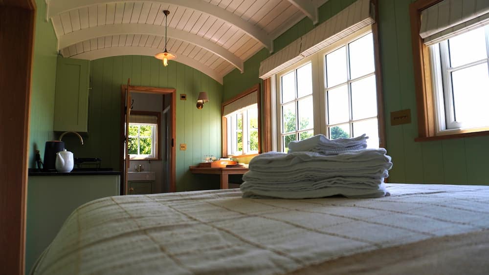 view from bed area
