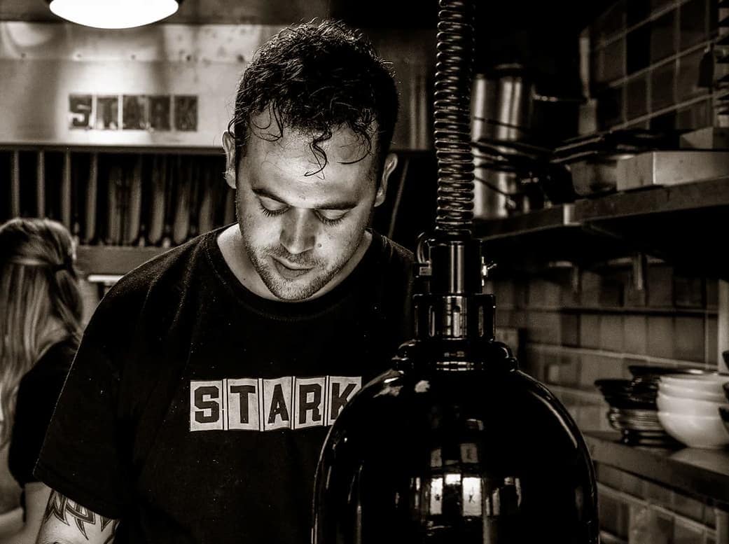 Ben Crittenden at work in Stark Michelin-starred restaurant